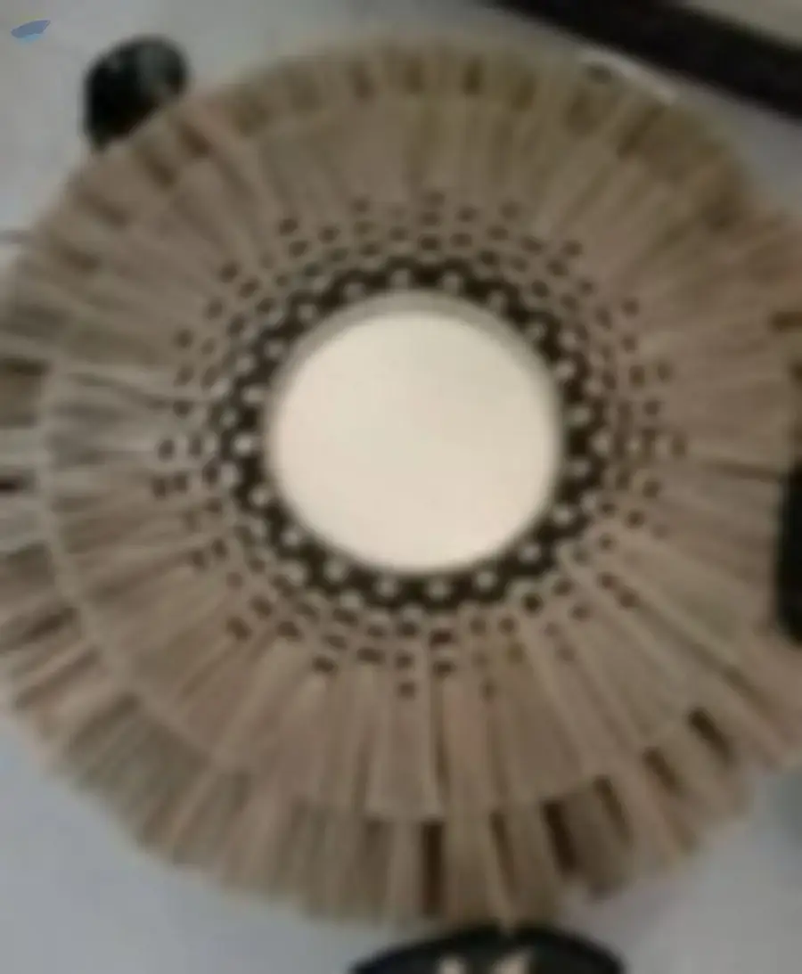 Mendong Framed Round Mirror