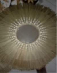 Mendong Framed Round Mirror