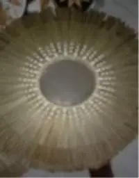 Mendong Framed Round Mirror