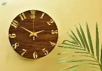 Wall Wooden Watch In Wood Shape