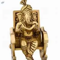 Ganesha Sitting On Chair