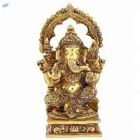 Brass Ganpati Idol for Pooja