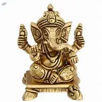 Ganesh Chowki Idol Devotional Piece