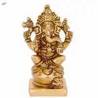 Brass Ganesh Idol Discover Prosperity