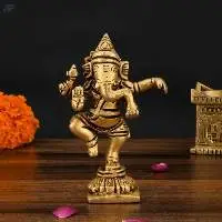 Brass Standing Ganesha Bring Prosperity Home