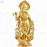 Krishna Peacock Sculpture
