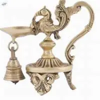 Traditional Brass Peacock Diya