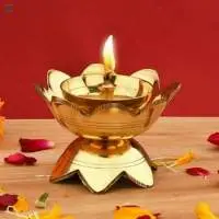 Brass Aarti Diya For Spiritual Moments