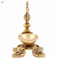 Traditional Peacock Diya Brass