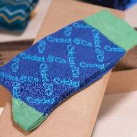Blue and Dark Blue Article Colorful Socks