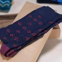 Dark Blue and Smoked Colorful Socks