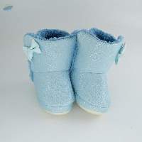 Pure Blue Color Soft Baby Shoes