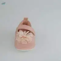 Pure Pink Color Soft Baby Shoes