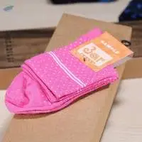 Bamboo or Cotton Pink High Quality Socks
