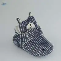 Pure Dark Blue Color Soft Baby Shoes