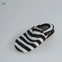 Black And White Color Soft Baby Shoes