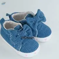 Prewalker Pure Blue Color Soft Baby Shoes