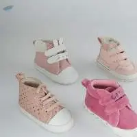 Prewalker Pure Gray-Pink Color Baby shoes