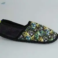 Pure Black Color Soft Children Mature Shoes