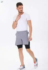 High Quality New Design 2 in 1 Sport Shorts