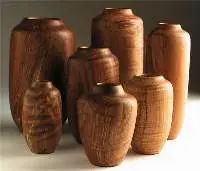 Wooden Vases