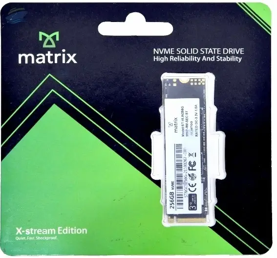 Matrix 256GB X-stream Edition NVME SSD