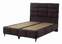 The Dark Brown Upholstered Bed Frame
