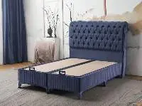 Navy Blue Chesterfield Bed Frame