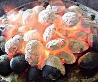 Charcoal for BBQ From Mix Coconut And Sawdust