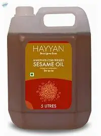 HAYYAN Cold Pressed Virgin Sesame Oil  5 Litre