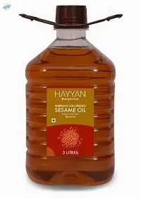 HAYYAN Cold Pressed Virgin Sesame Oil - 3 Litres