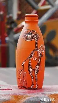 Terracotta Water Bottles - Happy Earth