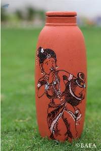 Terracotta Water Bottles - Panghat pe Radhika