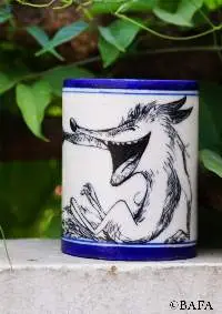 Blue Pottery Oil Diffuser - The Wolf Cave