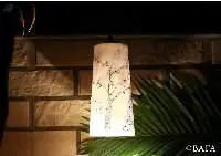 Marble Lamps Peacock - Glowing Night