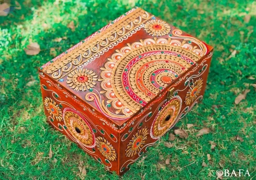 Paper Mache Jewellery Box - Pitara