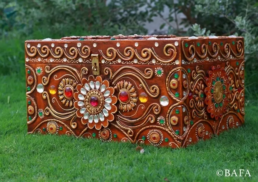 Paper Mache Jewellery Box - Khazana