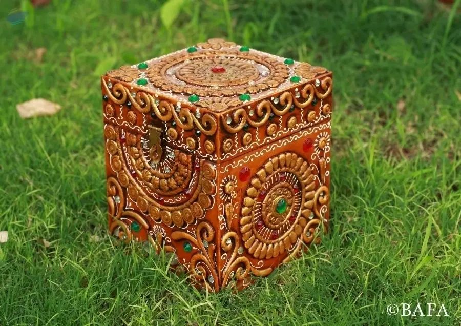Paper Mache Jewellery Box - Noor