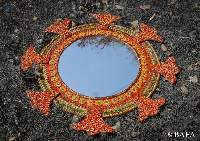 Paper Mache Wall Mirror for Decor - Aainaa