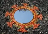 Paper Mache Wall Mirror for Decor - Aainaa