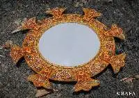 Paper Mache Wall Mirror for Decor - Dilkhush