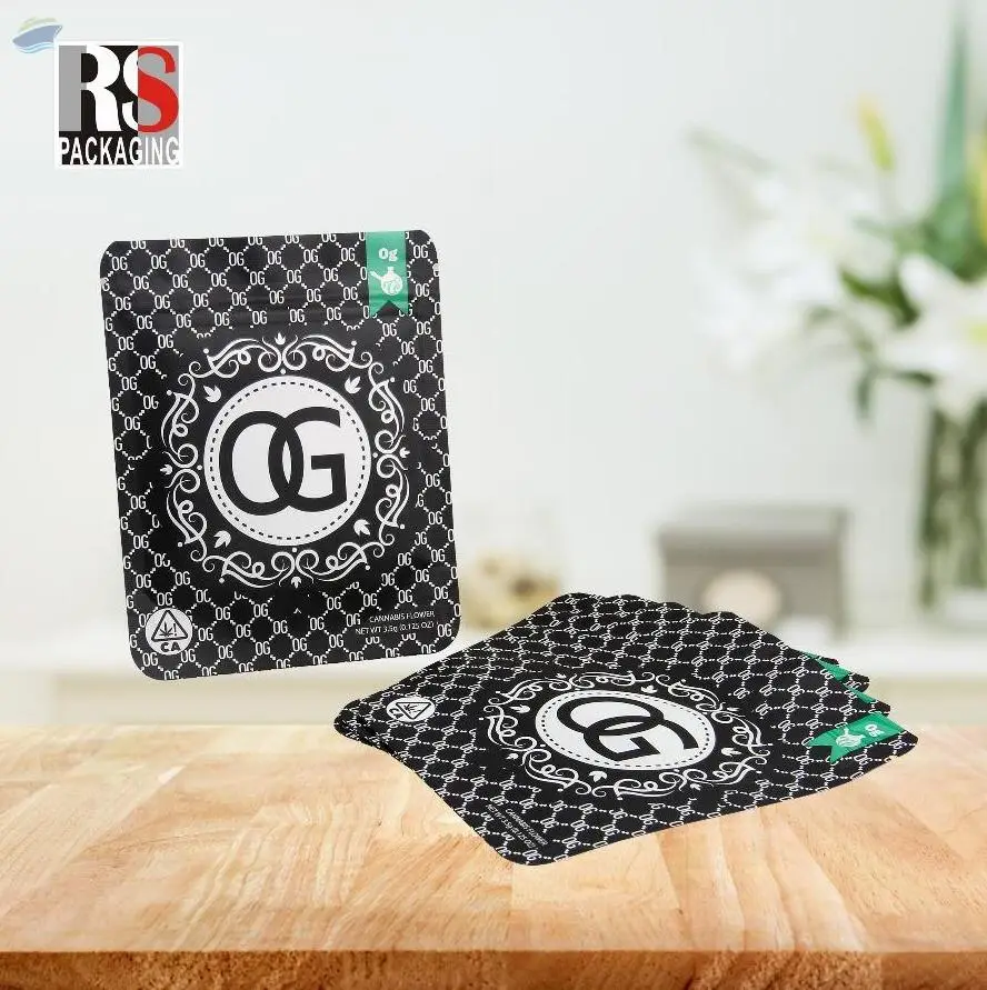 3 Side Seal Pouch Zipper Bags With Bottom Gusset