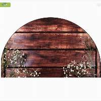 Semicircular Printed Door Mat,  Various Design