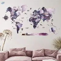 3D World Wooden Map Sirius