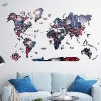 3D World Wooden Map Alcor
