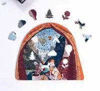 Wooden Jigsaw Puzzle Camping