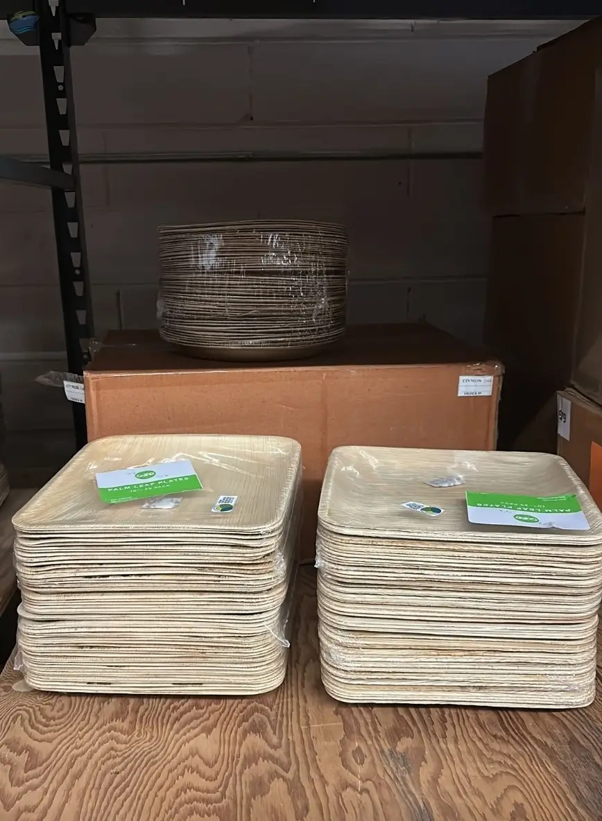 Palm Leaf Plates and Spoons - Eco-Friendly