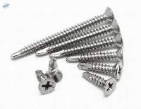 Cross countersunk self-drilling bolt