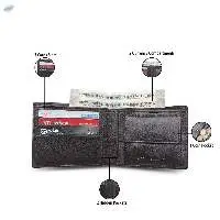 Genuine Leather Slim Bifold Wallet