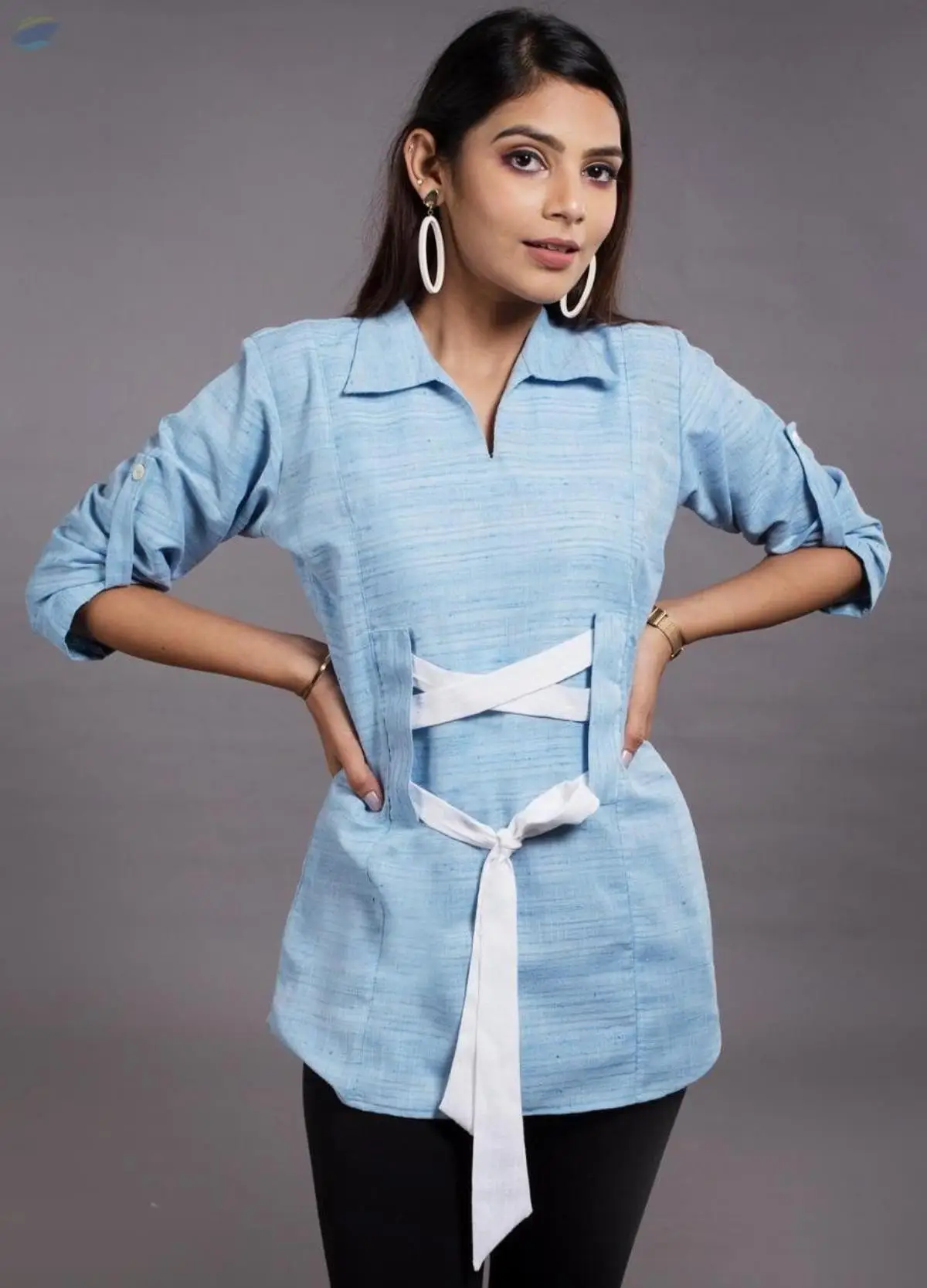 White Belt Top